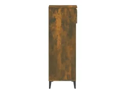 Zapatero de roble ahumado 40x36x105 cm Madera de ingeniería