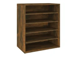 Zapatero de roble ahumado 60x35x70 cm Madera de ingeniería