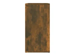 Zapatero de roble ahumado 60x35x70 cm Madera de ingeniería