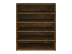 Zapatero de roble ahumado 60x35x70 cm Madera de ingeniería