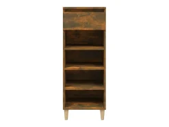 Zapatero de roble ahumado 40x36x105 cm Madera de ingeniería