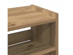 Zapatero de roble hecho a mano con madera de ingeniería