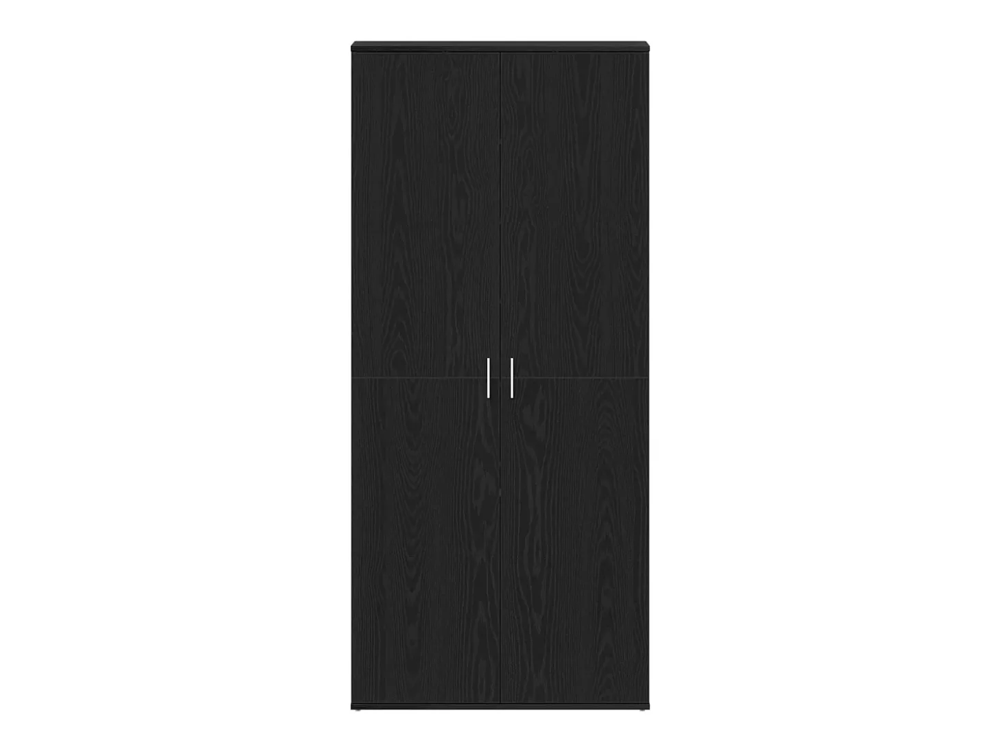 Zapatero de Roble Negro 80x39x180 cm Madera Reconstituida
