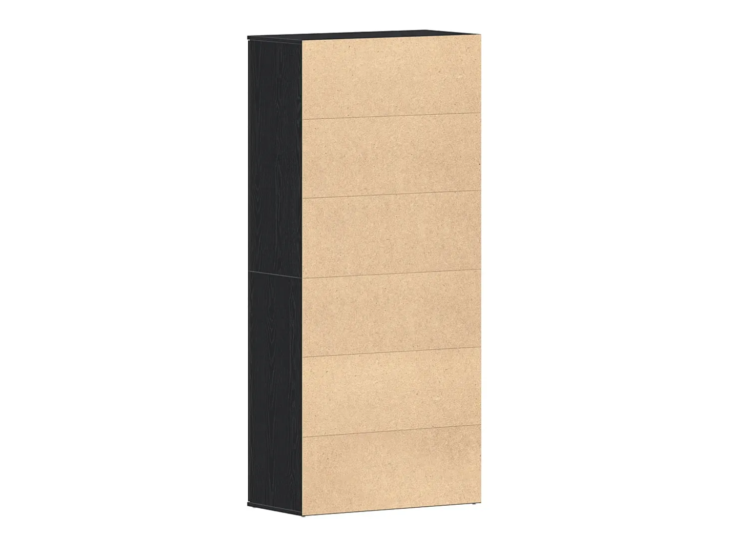 Zapatero de Roble Negro 80x39x180 cm Madera Reconstituida