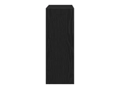 Zapatero de roble negro 60x21x57 cm Madera de ingeniería