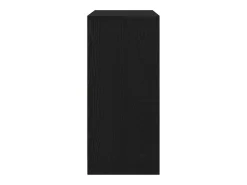 Zapatero de roble negro 57x34x76 cm madera de ingeniería