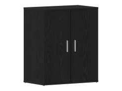 Zapatero de roble negro 60x35x70 cm fabricado en madera de ingeniería