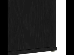 Zapatero de roble negro 60x35x70 cm fabricado en madera de ingeniería