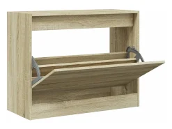 Zapatero de roble Sonoma 80x34x63 cm madera de ingeniería