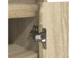 Zapatero de roble Sonoma 57x34x76 cm madera de ingeniería