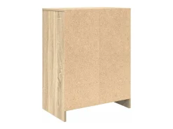 Zapatero de roble Sonoma 57x34x76 cm madera de ingeniería