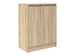 Zapatero de roble Sonoma 57x34x76 cm madera de ingeniería