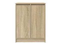 Zapatero de roble Sonoma 57x34x76 cm madera de ingeniería