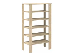 Zapatero de roble Sonoma 61x32x105cm madera de ingeniería