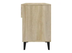 Zapatero de roble Sonoma de 102 x 35 x 55 cm de madera de ingeniería