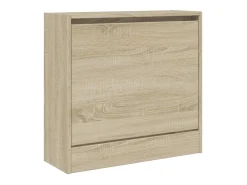 Zapatero de roble Sonoma 60x21x57 cm madera de ingeniería