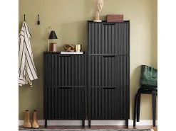 Zapatero Estrecho con 3 Solapas Organizador FSR177-H-SCH SoBuy ES