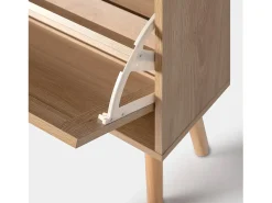 Zapatero estrecho de Fibra natural Natural 129 x 64- Tahiti