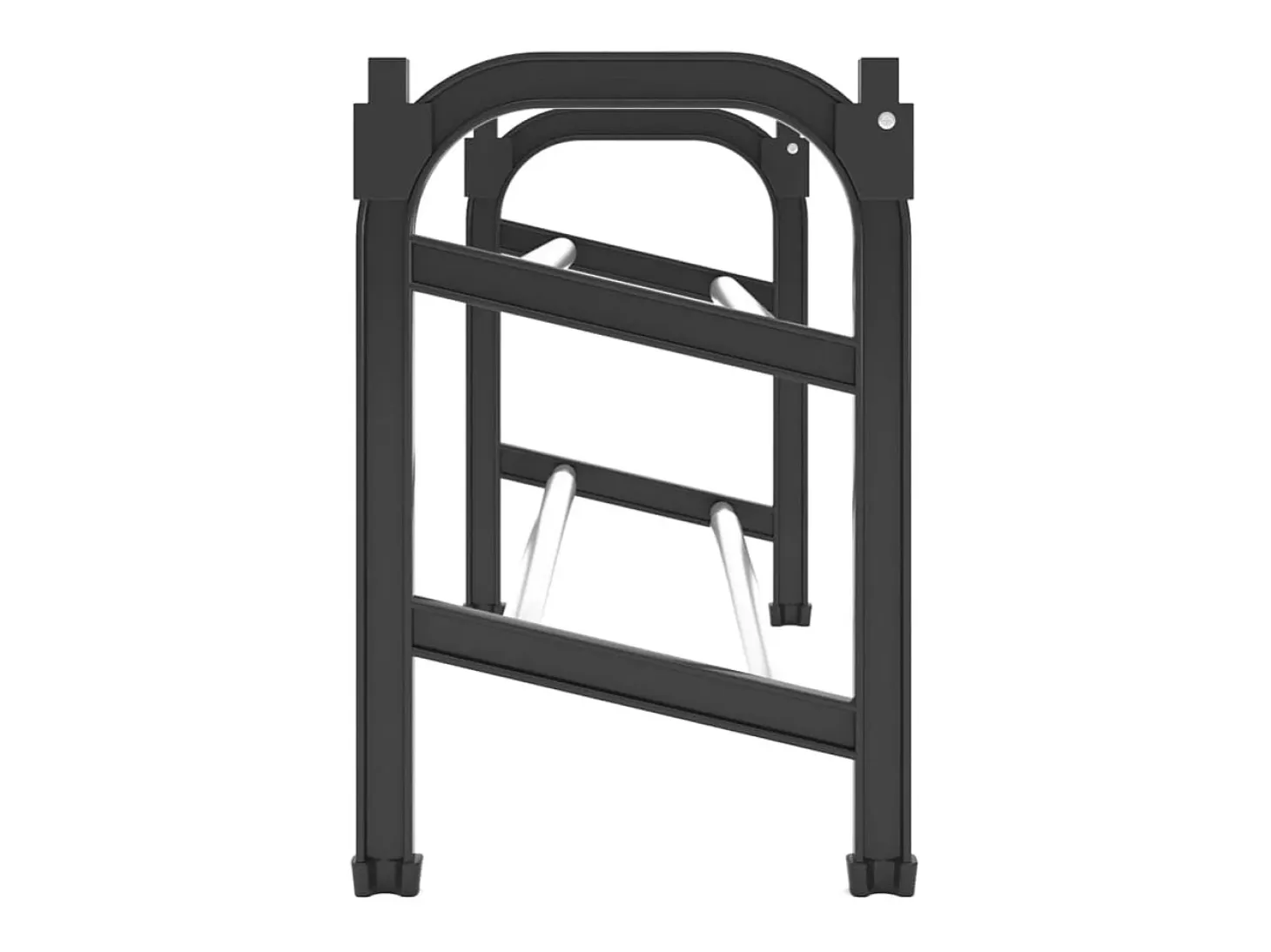 Zapatero extensible con 2 estantes 119x24x37 cm