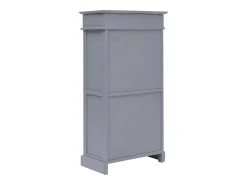 Zapatero gris 50 x 28 x 98 cm madera de paulownia