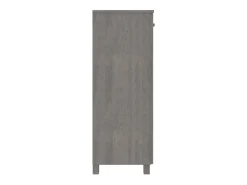 Zapatero Gris Claro 85x40x108 cm Pino Macizo