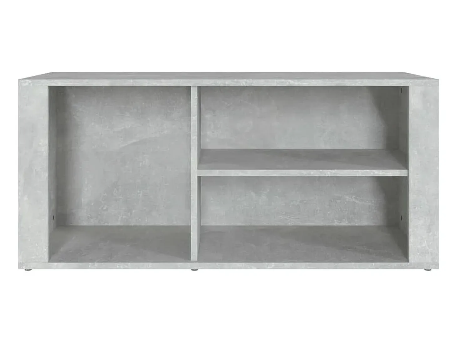 Zapatero gris hormigón 100x35x45 cm Madera de ingeniería