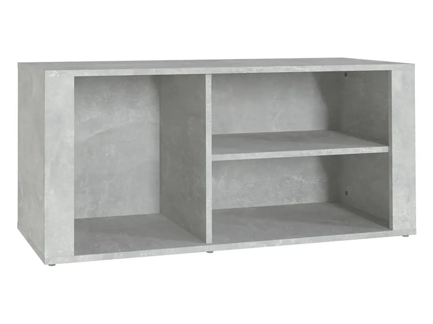 Zapatero gris hormigón 100x35x45 cm Madera de ingeniería