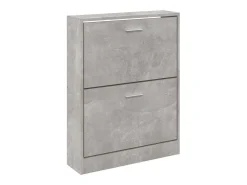 Zapatero gris hormigón 59x17x81 cm Madera de ingeniería