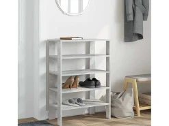 Zapatero gris hormigón 61x32x87,5 cm madera de ingeniería