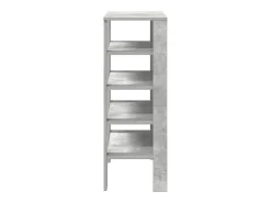 Zapatero gris hormigón 61x32x87,5 cm madera de ingeniería