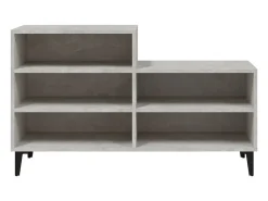 Zapatero gris hormigón 102x36x60 cm Madera de ingeniería
