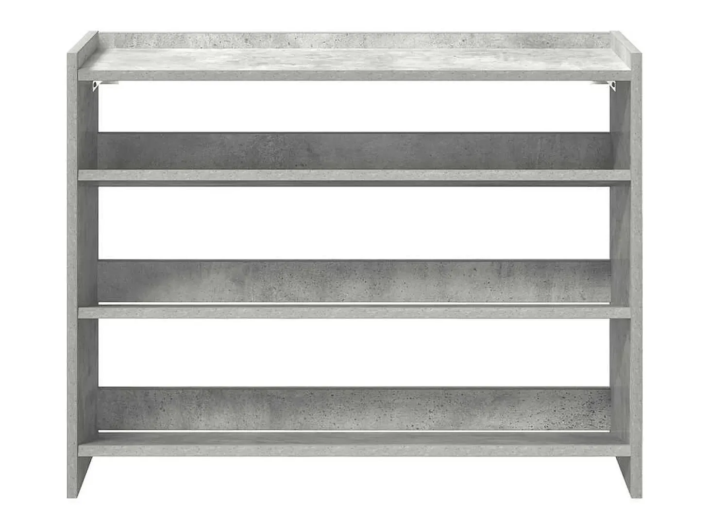 Zapatero gris hormigón 80x25x62 cm madera de ingeniería