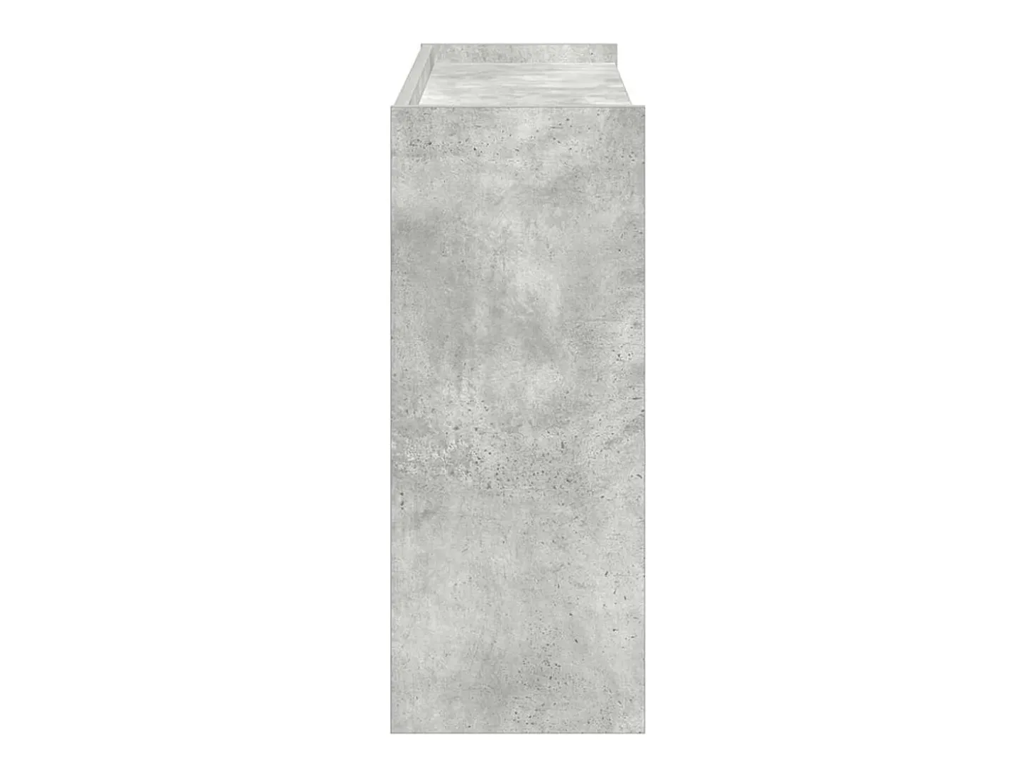 Zapatero gris hormigón 80x25x62 cm madera de ingeniería