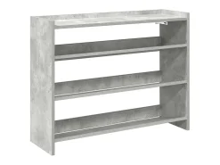 Zapatero gris hormigón 80x25x62 cm madera de ingeniería