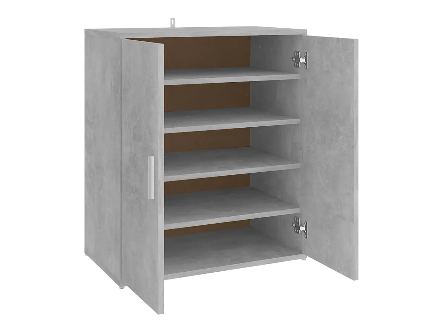 Zapatero gris hormigón 60x35x70 cm Madera de ingeniería