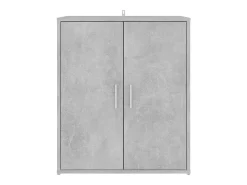 Zapatero gris hormigón 60x35x70 cm Madera de ingeniería