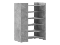 Zapatero gris hormigón 74,5x37,5x100 cm