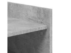Zapatero gris hormigón 74,5x37,5x100 cm
