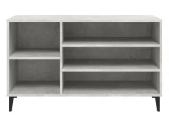 Zapatero gris hormigón 102x36x60 cm Madera de ingeniería