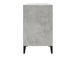 Zapatero gris hormigón 102x36x60 cm Madera de ingeniería