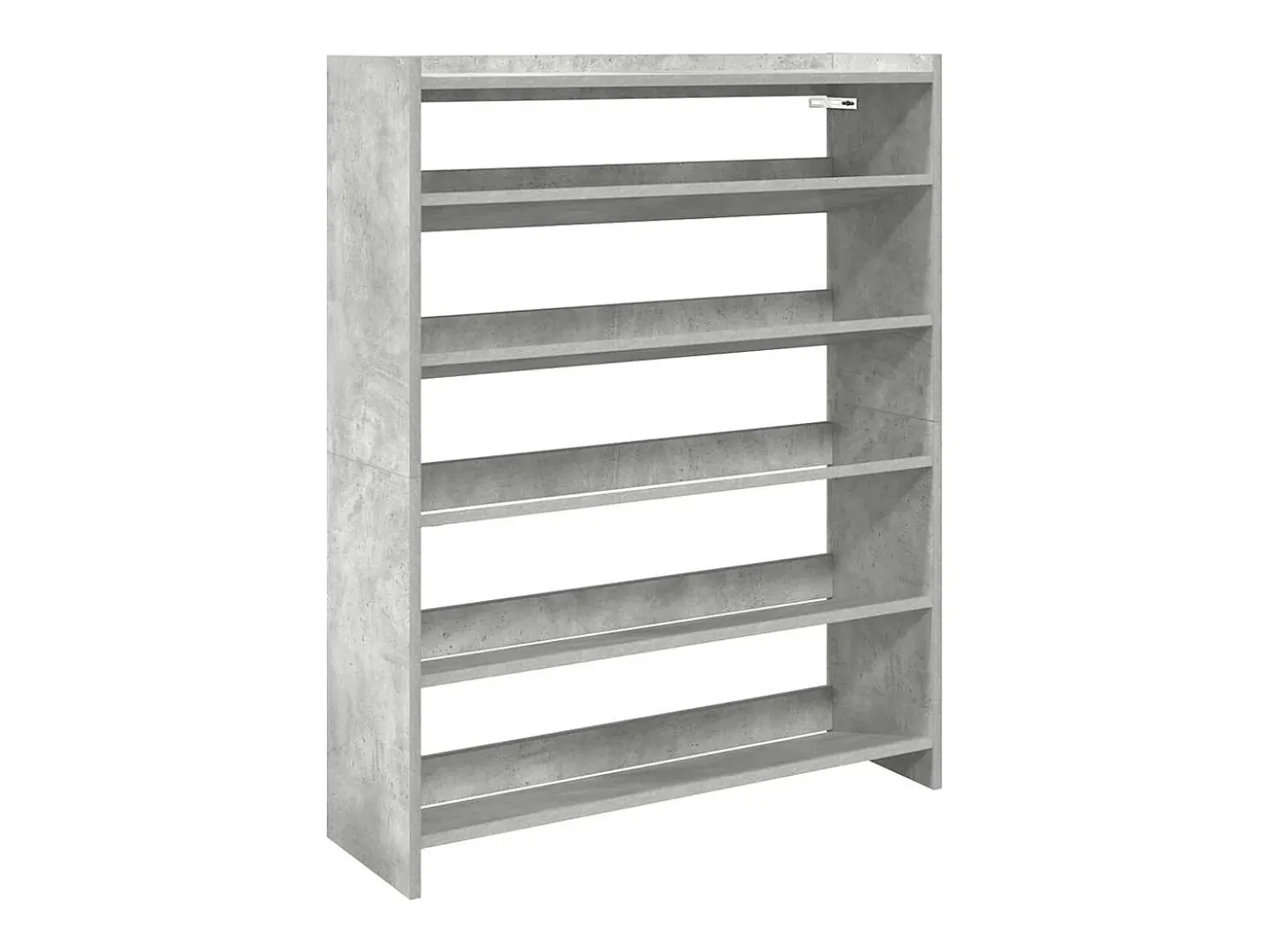 Zapatero gris hormigón 80x25x100 cm madera de ingeniería