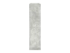 Zapatero gris hormigón 80x25x100 cm madera de ingeniería