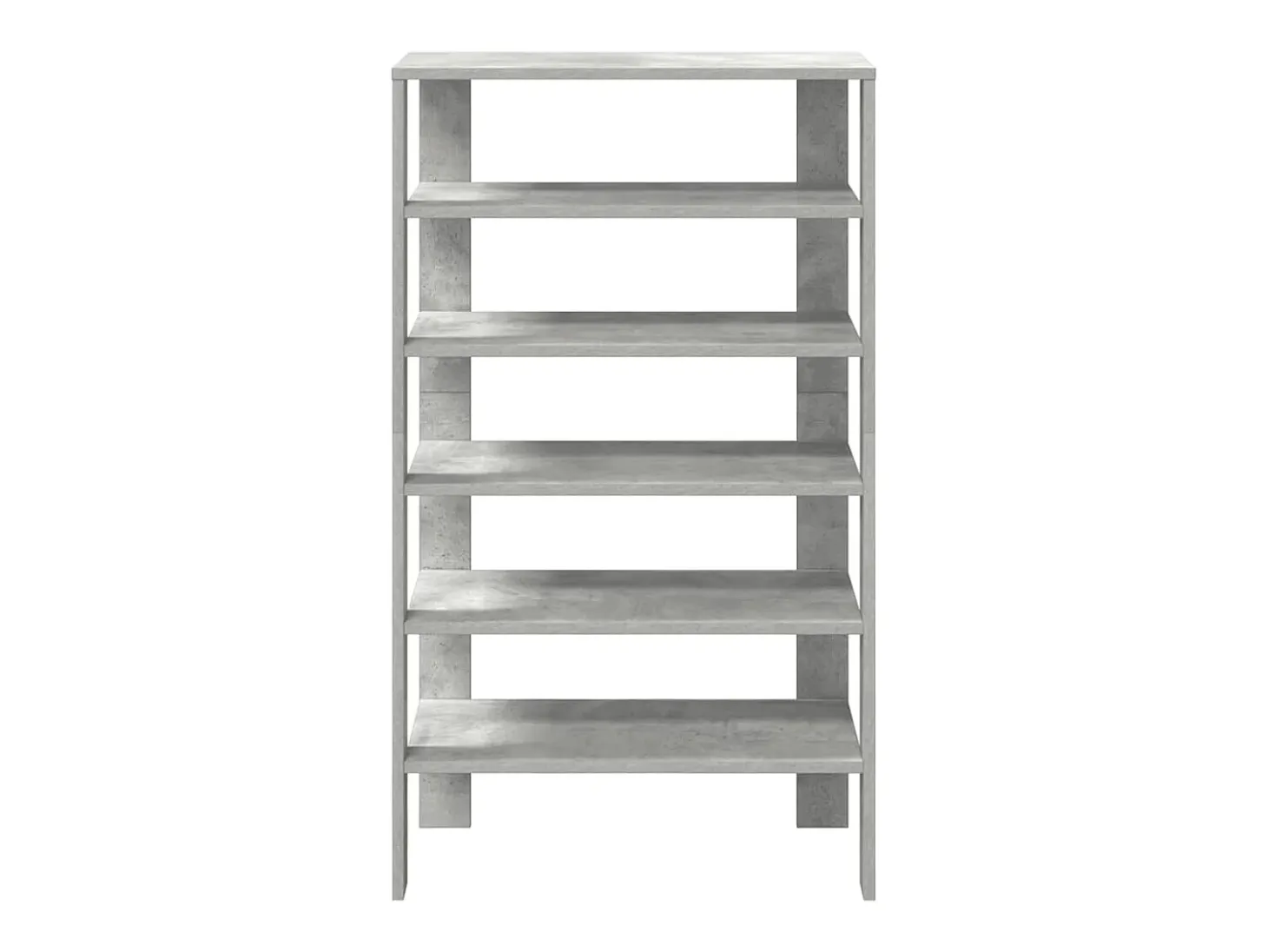 Zapatero gris hormigón 61x32x105 cm madera de ingeniería