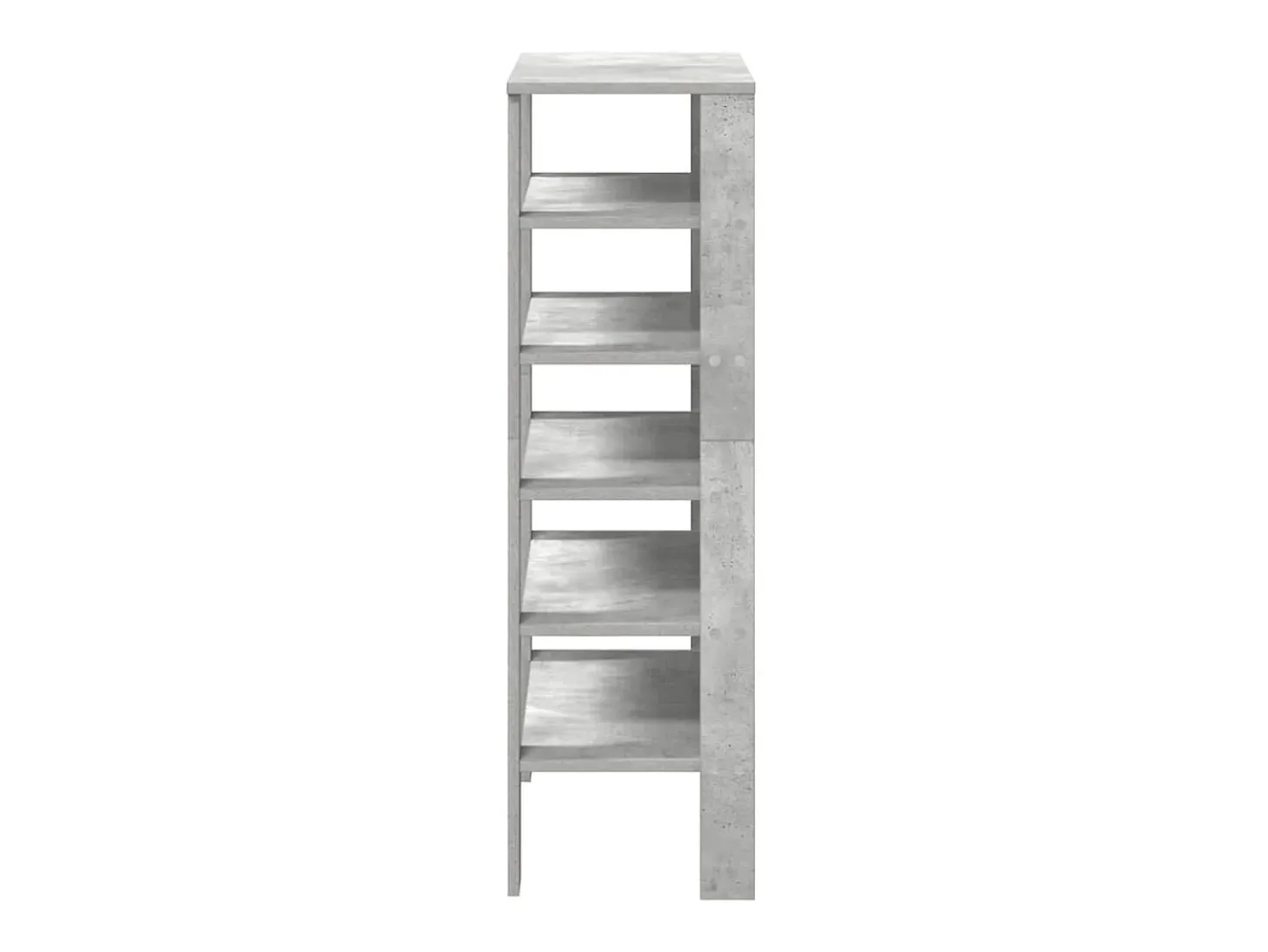 Zapatero gris hormigón 61x32x105 cm madera de ingeniería
