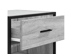 Zapatero gris Sonoma 48x38x97,5 cm madera de ingeniería