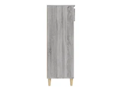 Zapatero gris Sonoma 40x36x105 cm Madera de ingeniería
