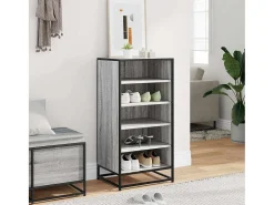 Zapatero gris Sonoma 48x38x97,5cm madera de ingeniería