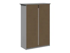 Zapatero gris 80x35x118 cm
