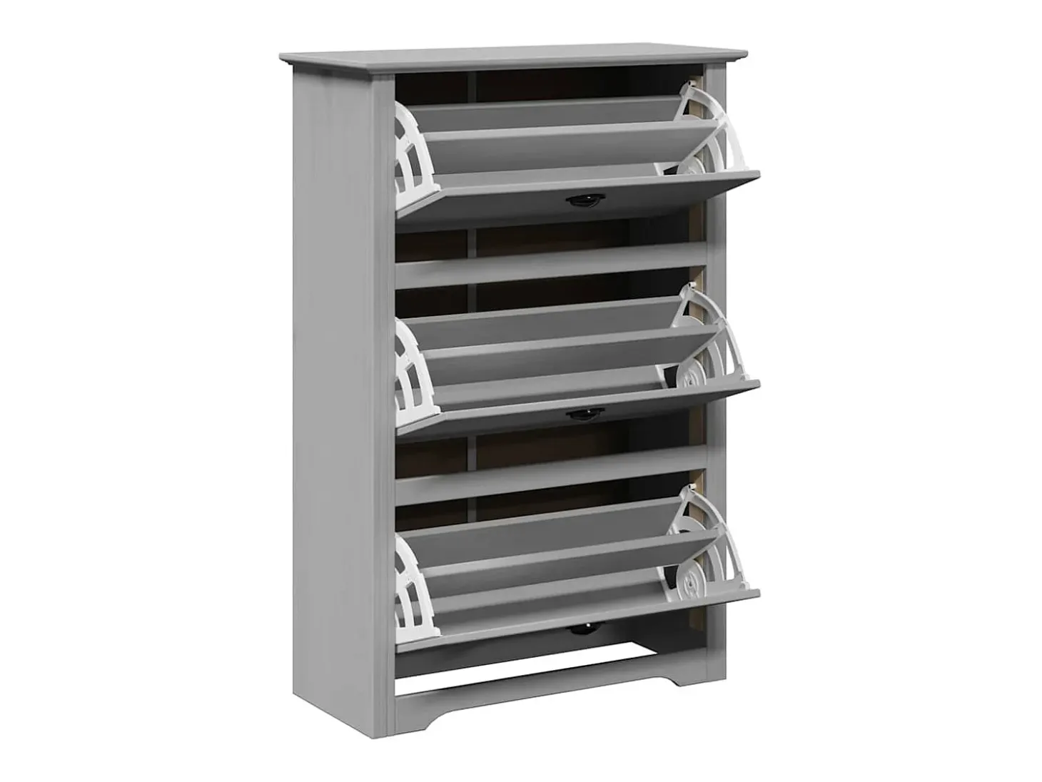 Zapatero gris 80x35x118 cm