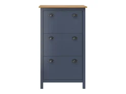 Zapatero Gris 72x35x124 cm Madera Maciza de Pino